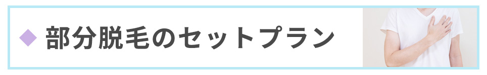 部分脱毛のセットプラン