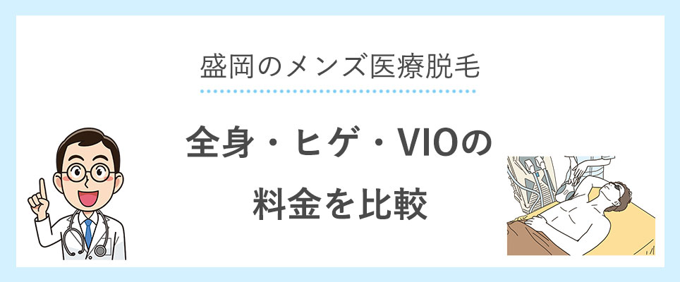 メンズ医療脱毛おすすめクリニックの全身・ヒゲ・VIOの料金を比較