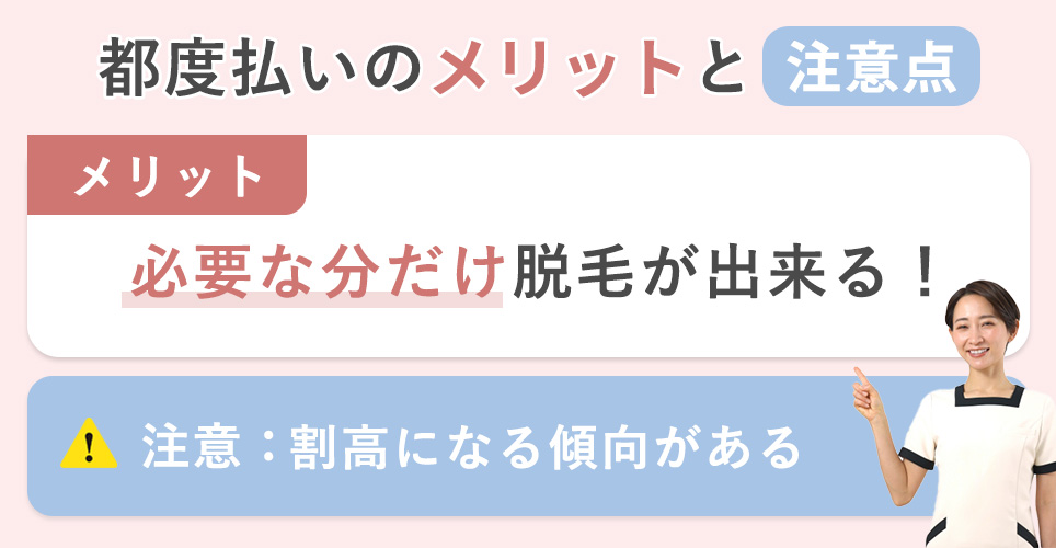 都度払いのメリットと注意点