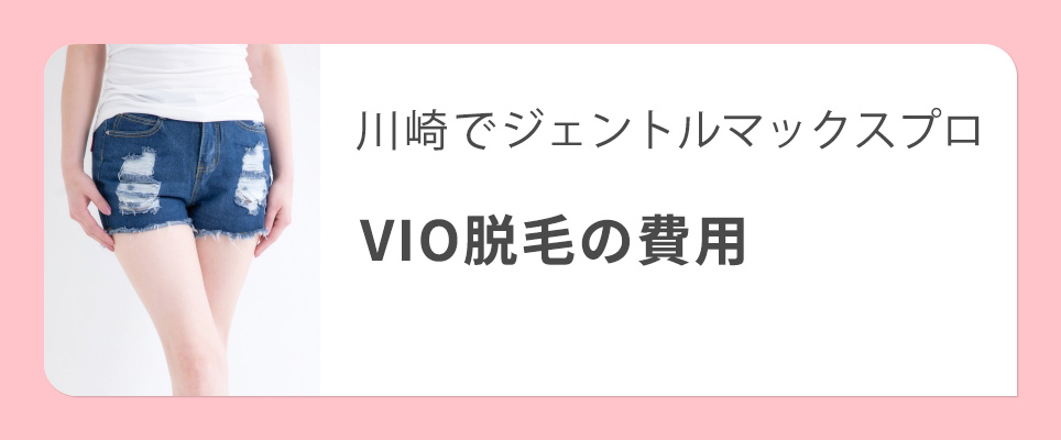 川崎のジェントルマックスプロでVIO脱毛の費用